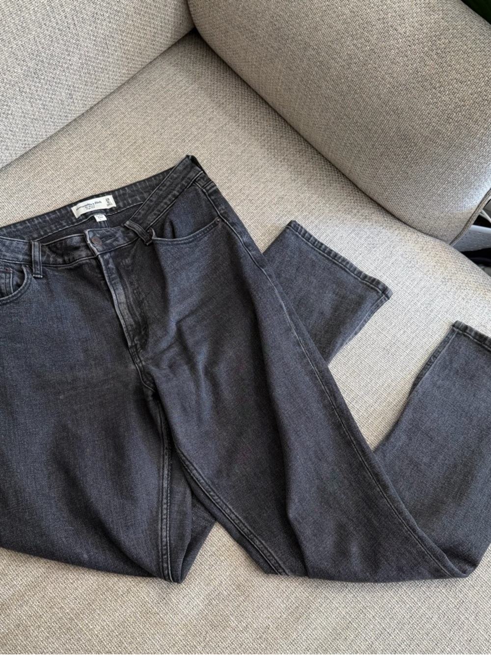 Abercrombie Jeans- “The Skinny” High Rise w/Split Hem- Curve Love-28 SHORT - Picture 10 of 10